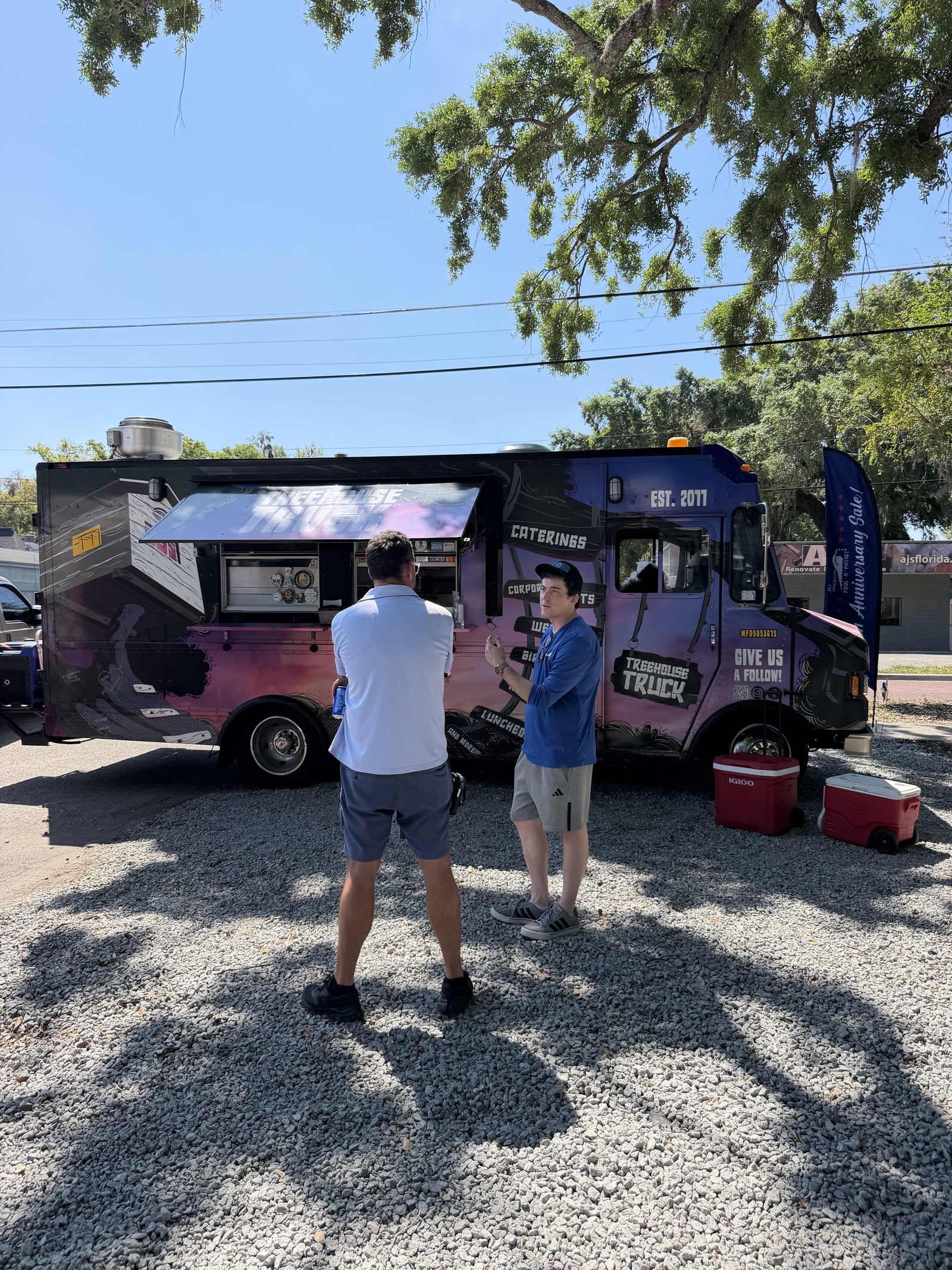 Tree House Truck served lunch at the celebration